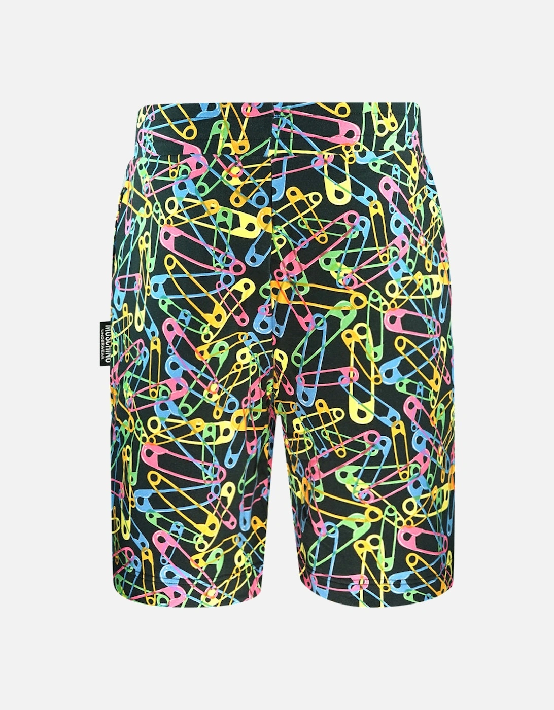 Multicolour Pin Design Black Shorts