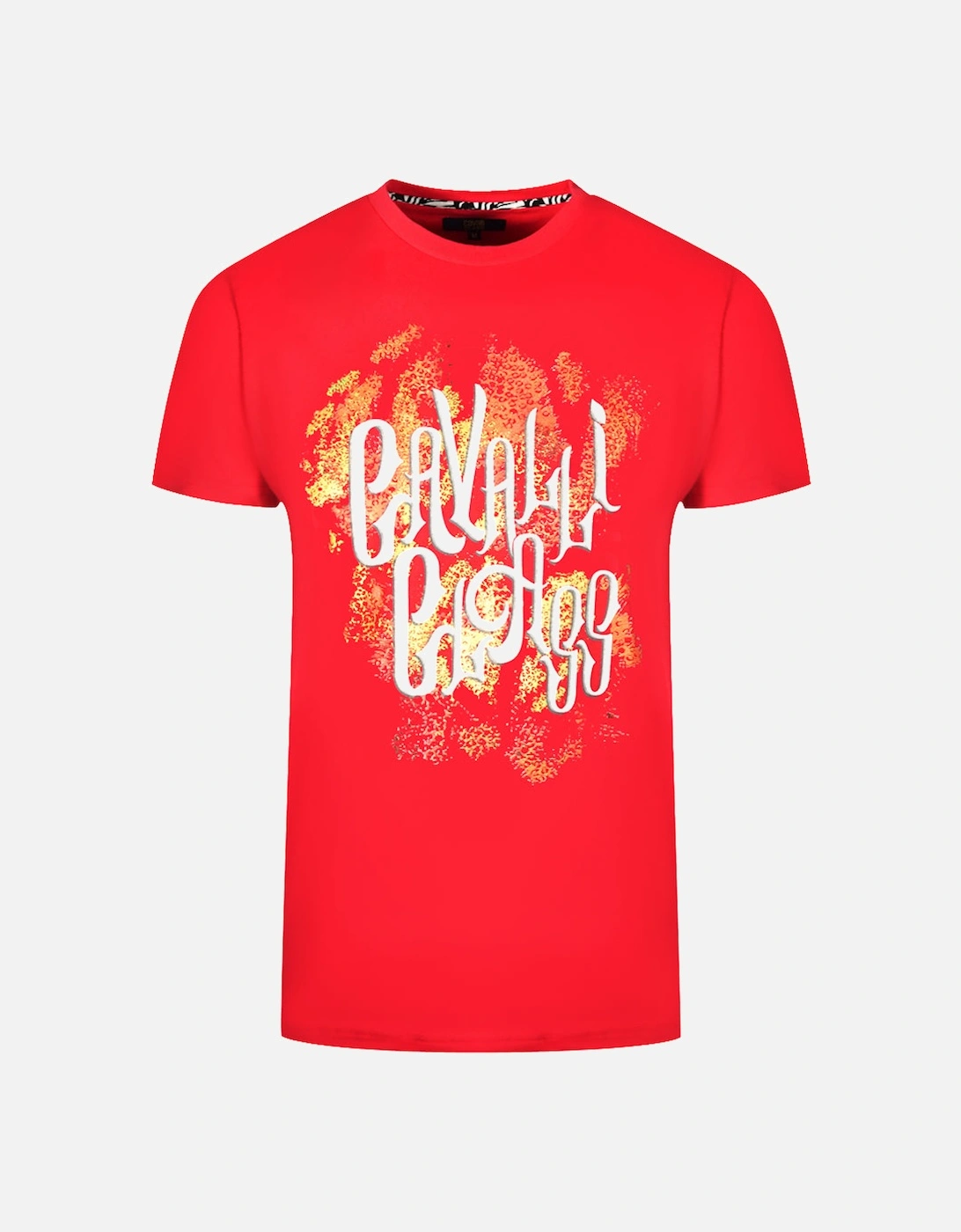 Cavalli Class Bold Logo Red T-Shirt, 3 of 2