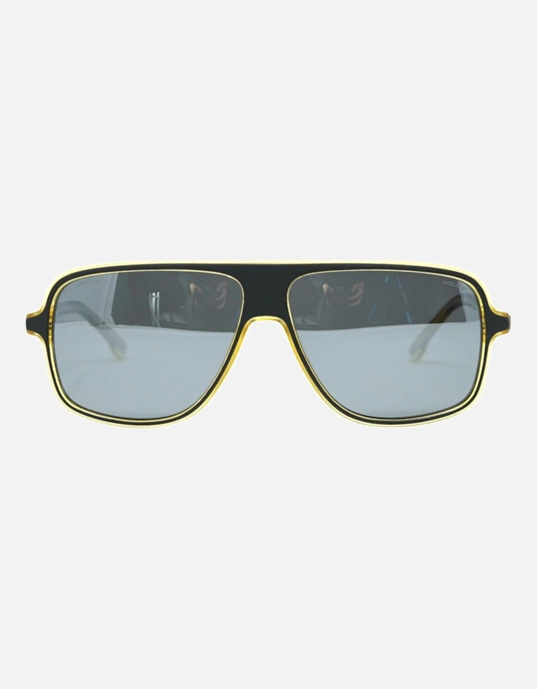 SPL961M KAUP Yellow Sunglasses