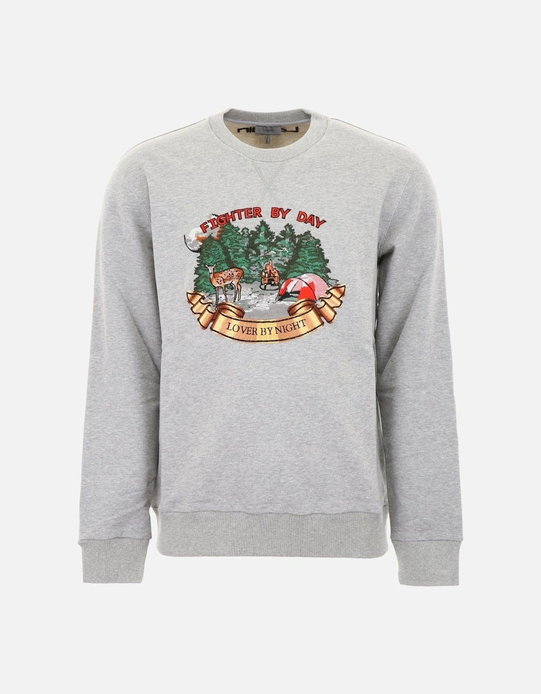 Fighter By Day Lover By Night Forest Grey Sweater, 2 of 1