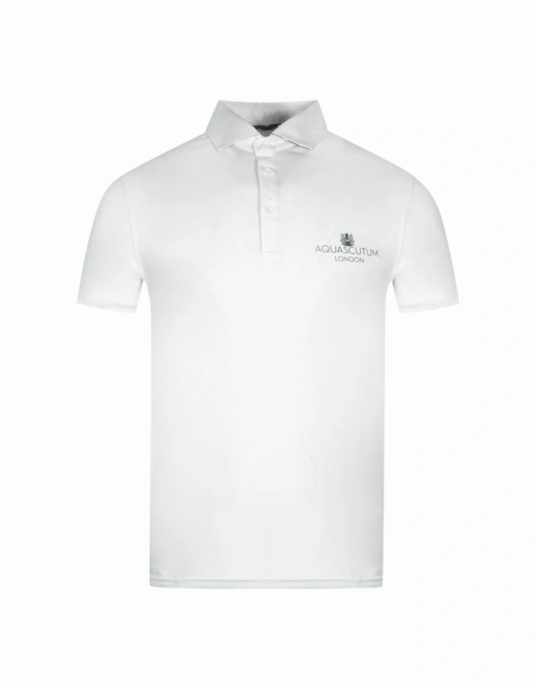 London Bold Logo White Polo Shirt