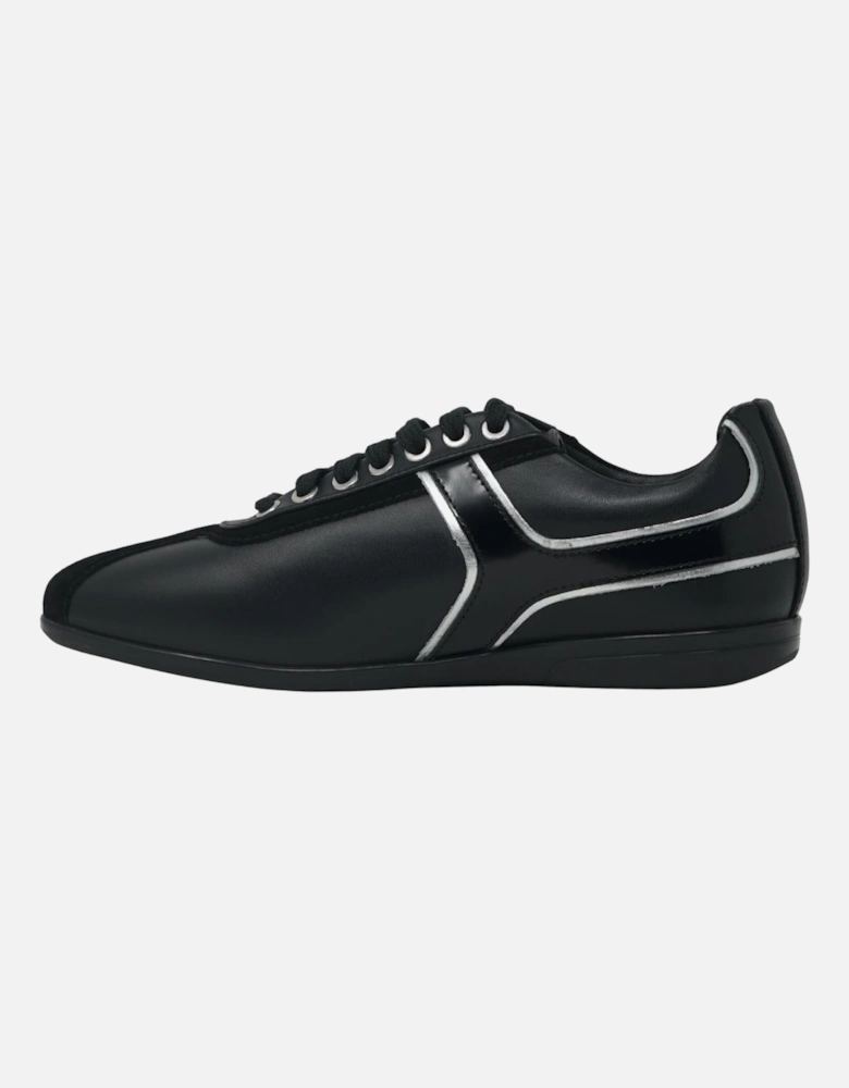 Logo Low Cut Black Sneakers