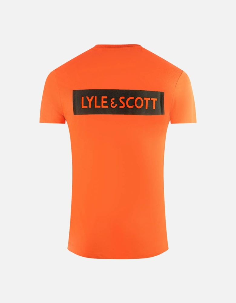 Lyle & Scott Back Print Orange T-Shirt