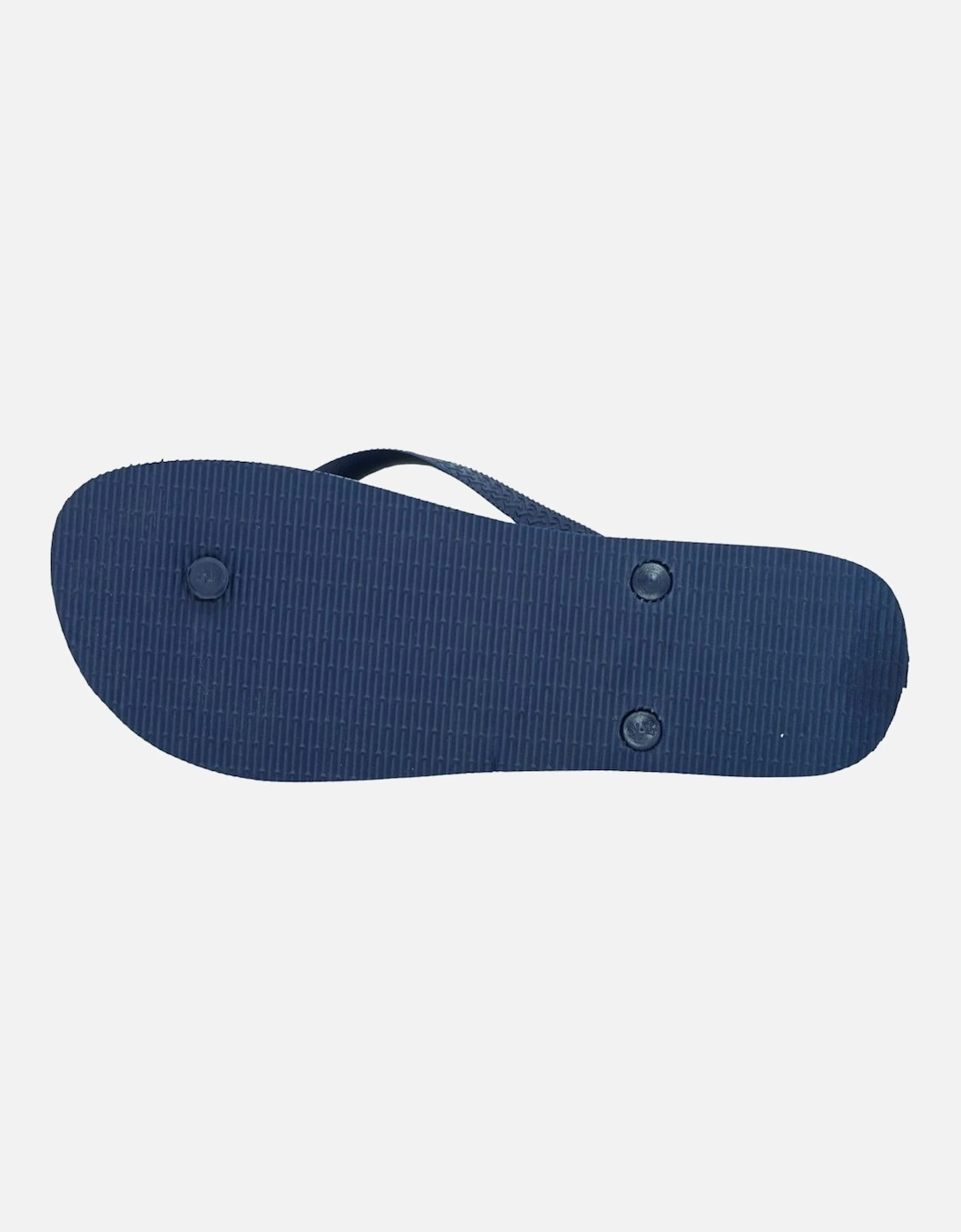 Brand Logo Navy Flip Flops