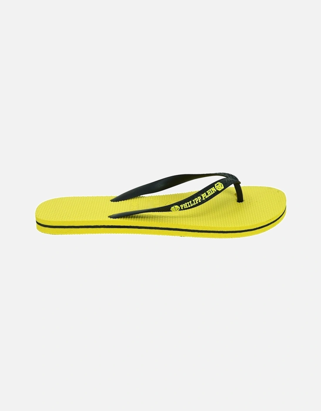 Brand Logo Yellow Flip Flops, 5 of 4