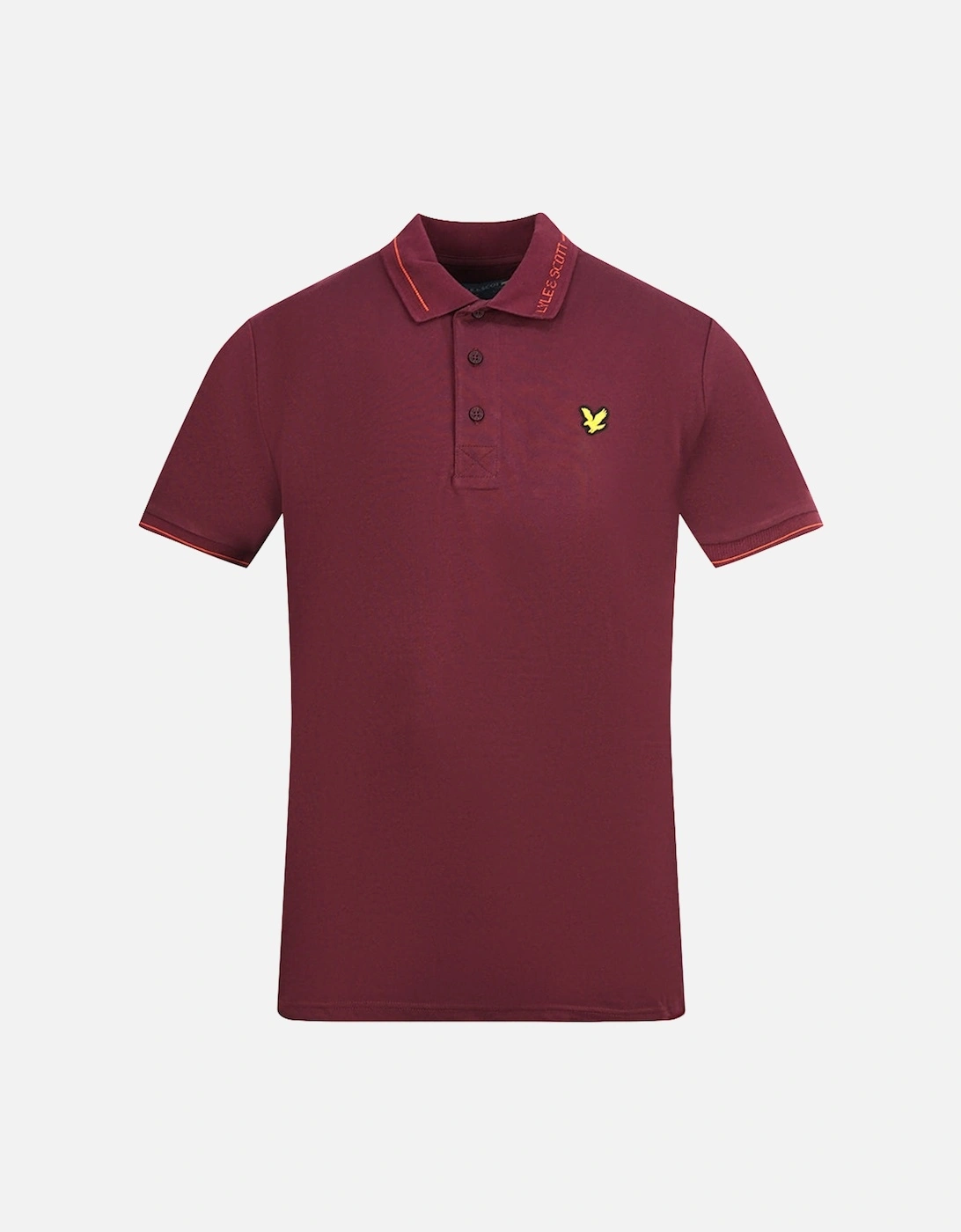 Lyle & Scott Battle Rust Branded Collar Polo Shirt, 3 of 2