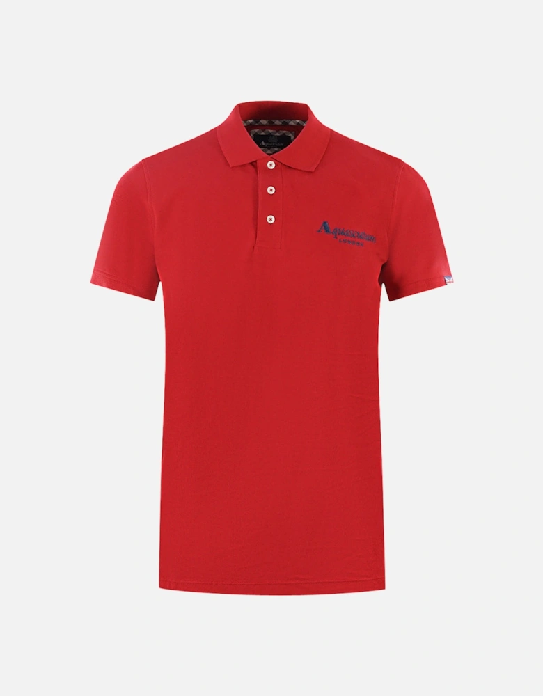 London Classic Red Polo Shirt