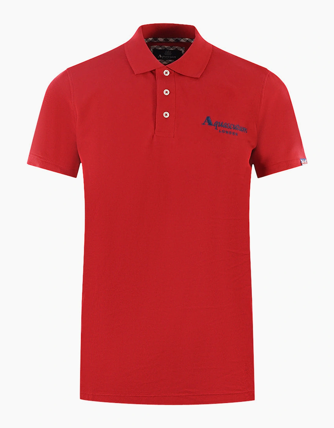 Aquascutum Men's Aquascutum London Classic Red Polo Shirt