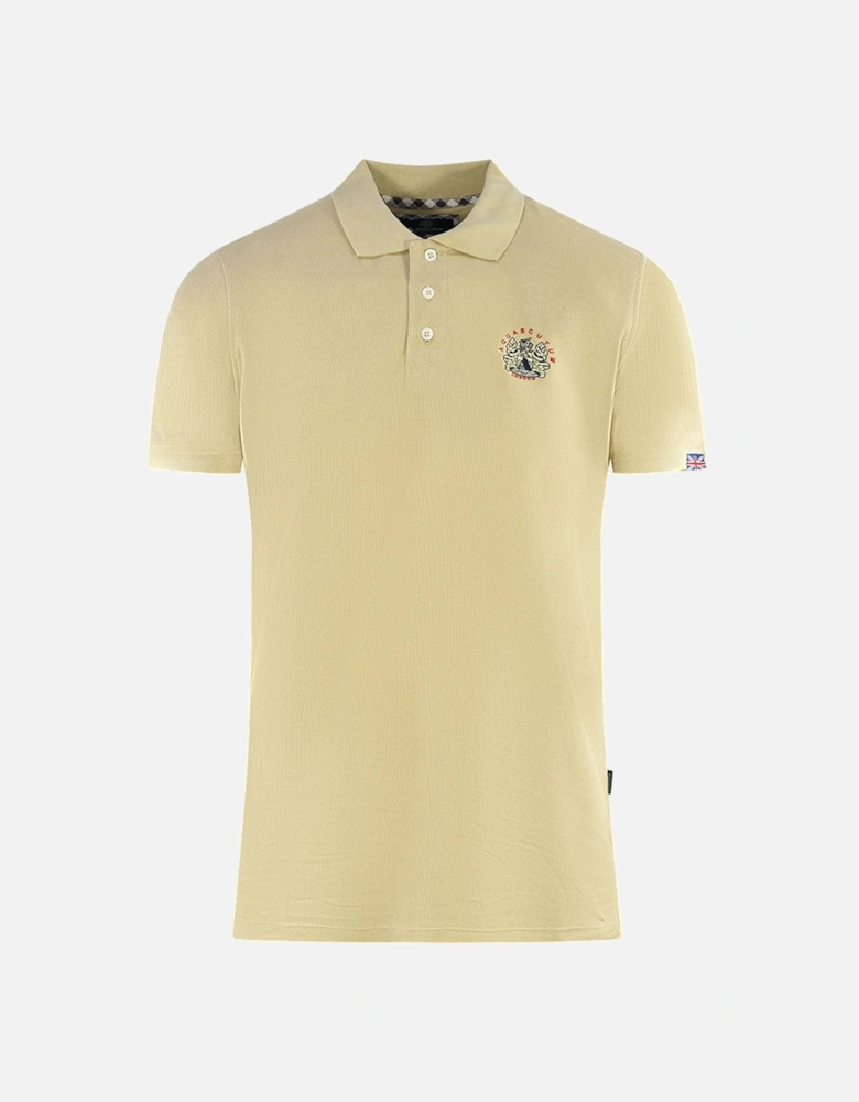 London Crest Beige Polo Shirt