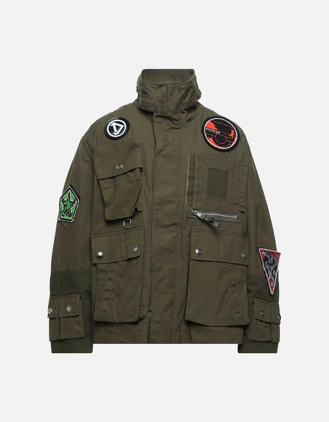 Pocket Patch Logo Green Military Jacket, 3 of 2