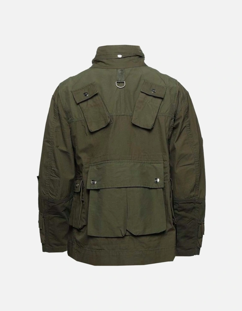 Pocket Patch Logo Green Military Jacket