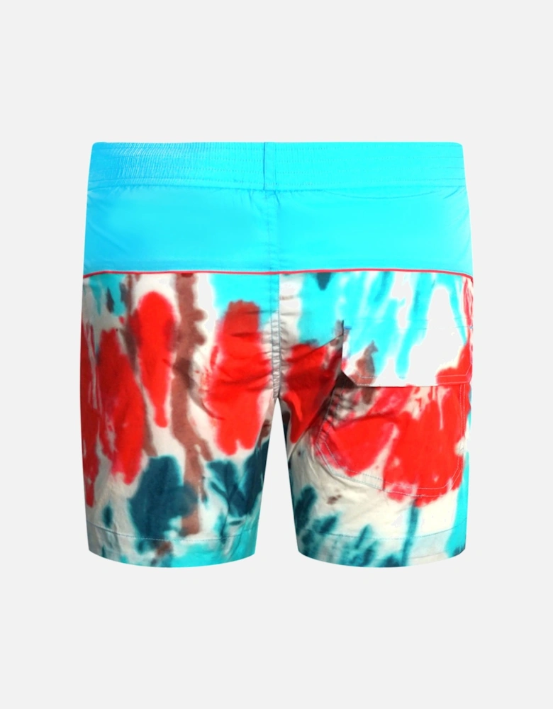 Tie Dye Design Blue Swim Shorts