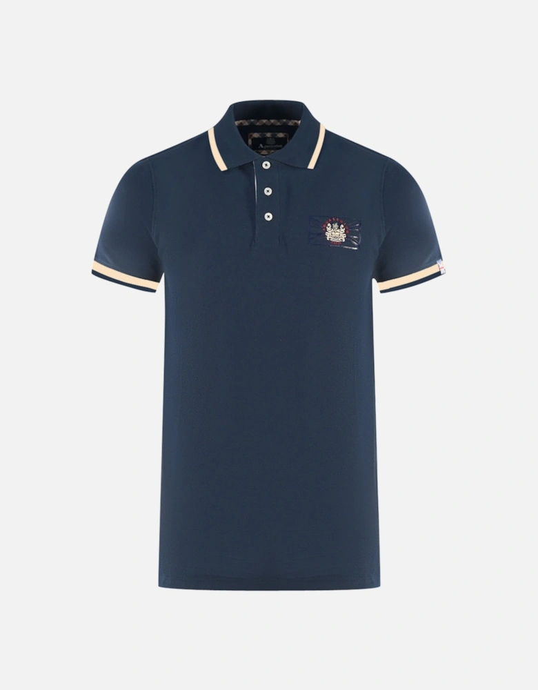 London Union Jack Navy Blue Polo Shirt