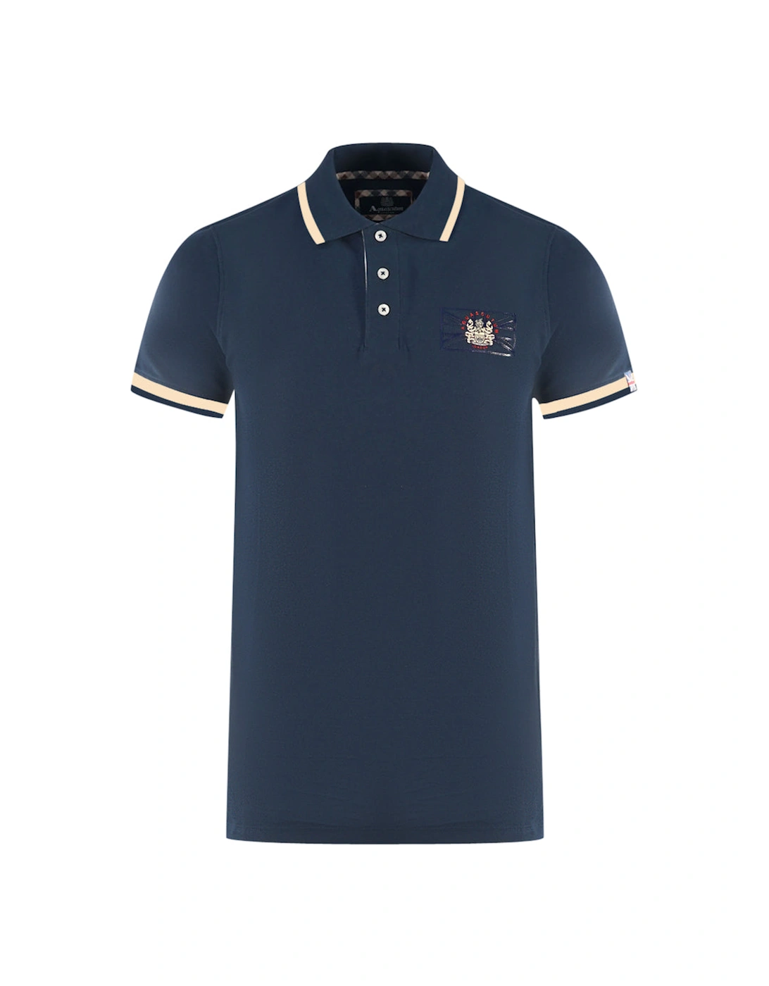 London Union Jack Navy Blue Polo Shirt, 3 of 2