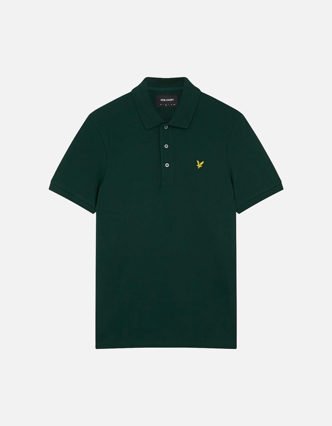 Lyle & Scott Branded Chest Logo Dark Green Polo Shirt, 5 of 4