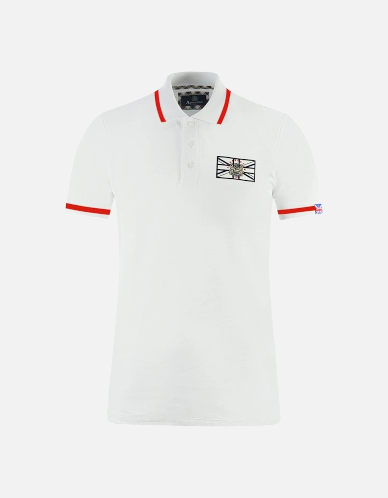London Union Jack White Polo Shirt