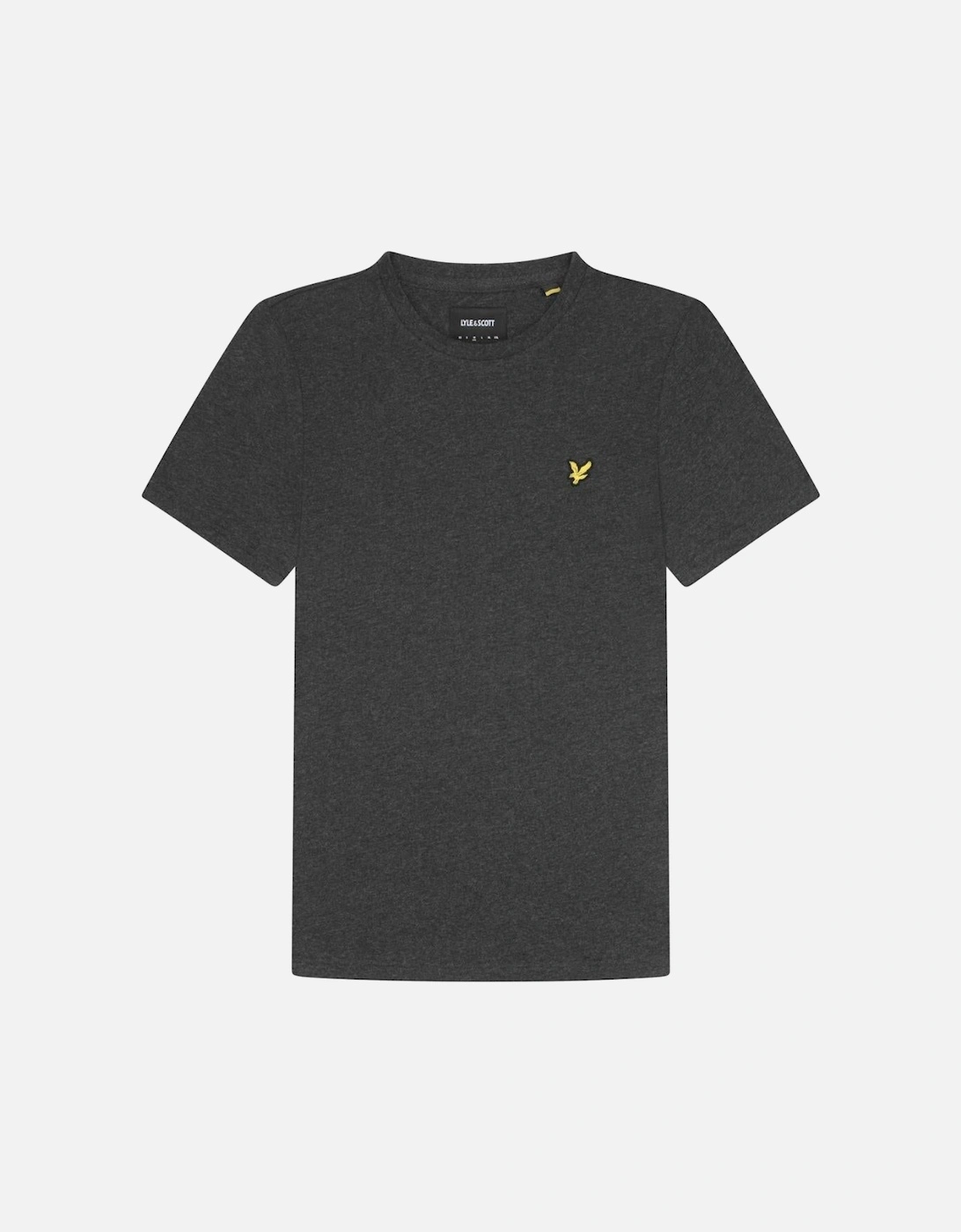 Lyle & Scott Branded Chest Logo Charcoal Marl T-Shirt, 5 of 4