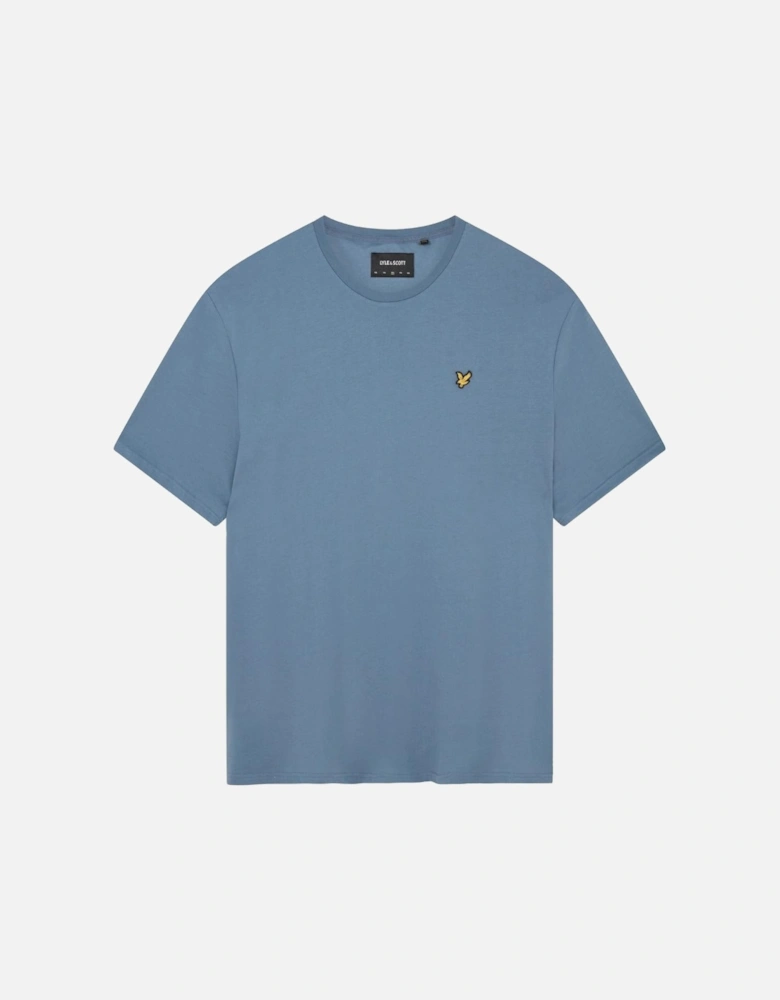Lyle & Scott Branded Chest Logo Slate Blue T-Shirt