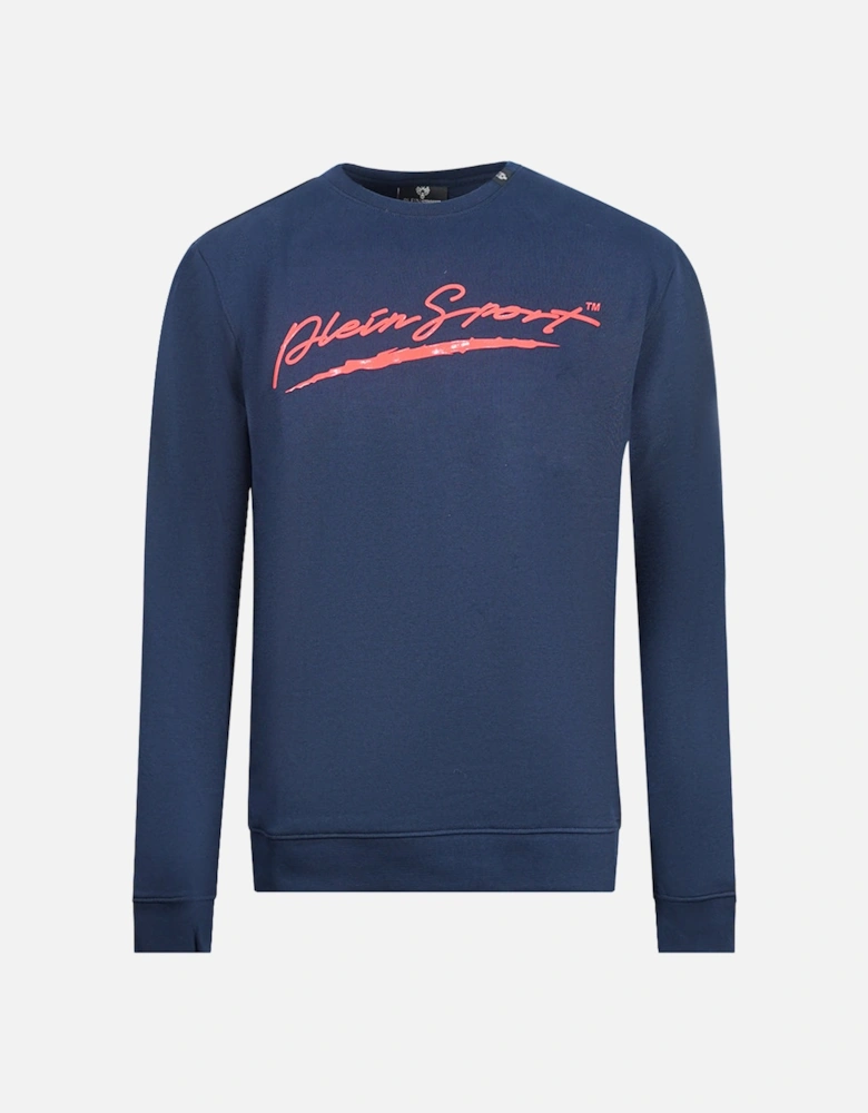 Sport Signature Logo Navy Blue Jumper