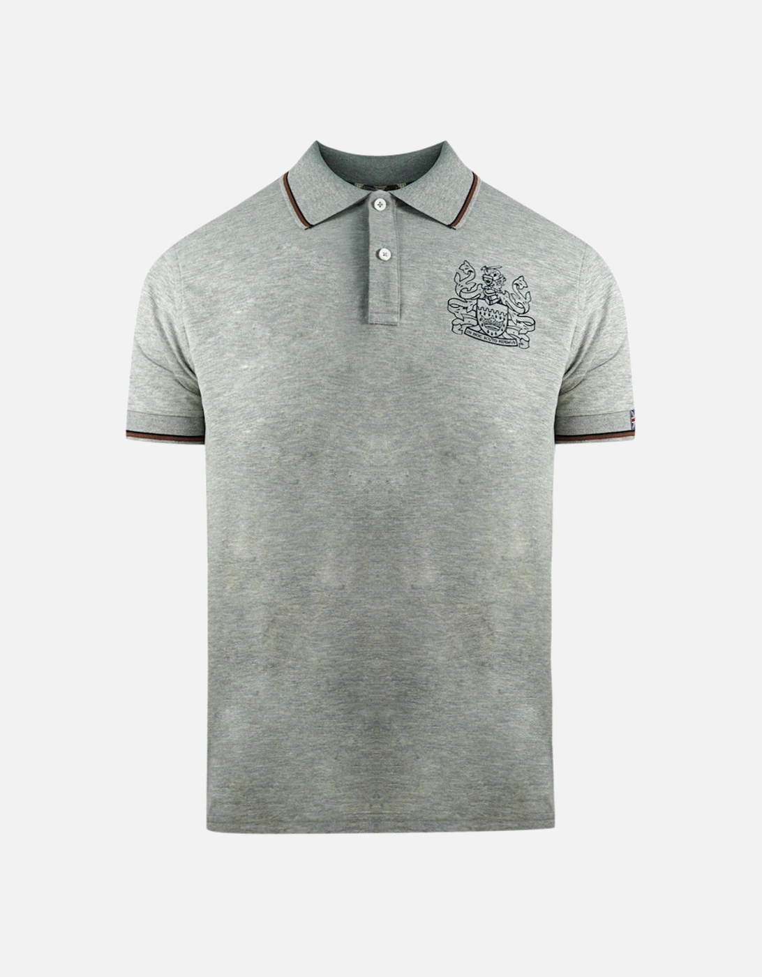 Aldis Crest Grey Polo Shirt, 3 of 2