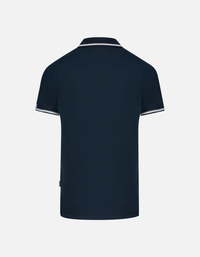 Aldis Tipped Navy Blue Polo Shirt