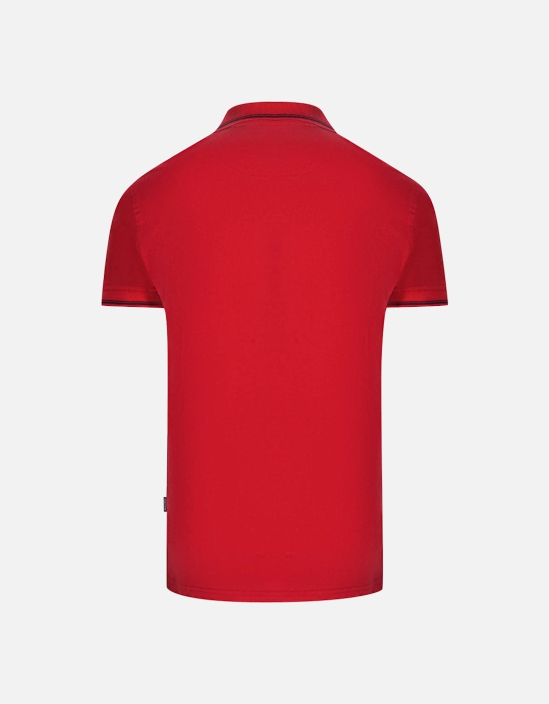 Aldis Tipped Red Polo Shirt