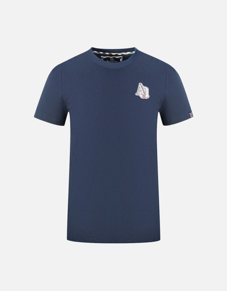 "1851 AQ" Logo Navy Blue T-Shirt
