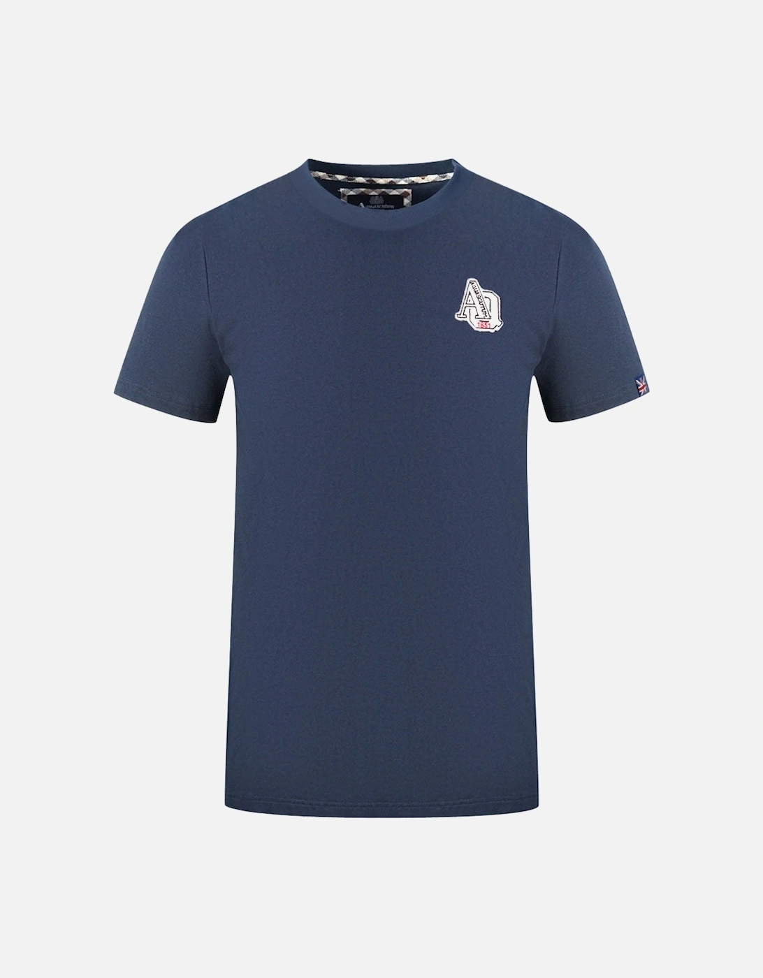 "1851 AQ" Logo Navy Blue T-Shirt, 3 of 2