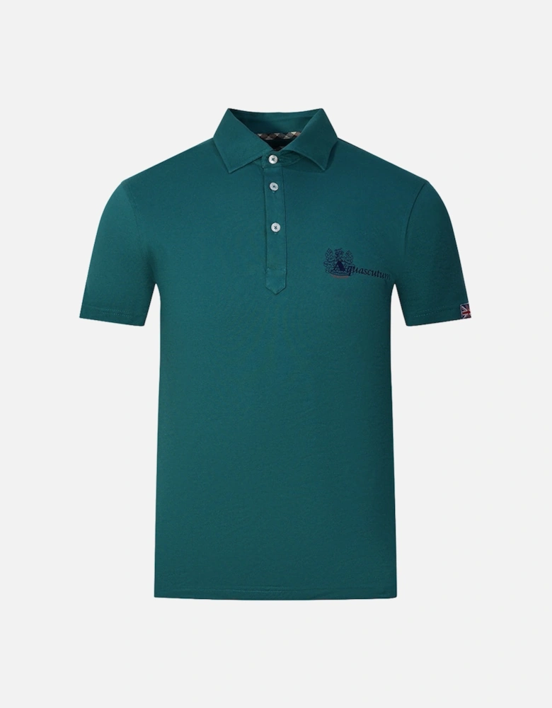 Aldis Brand London Logo Green Polo Shirt