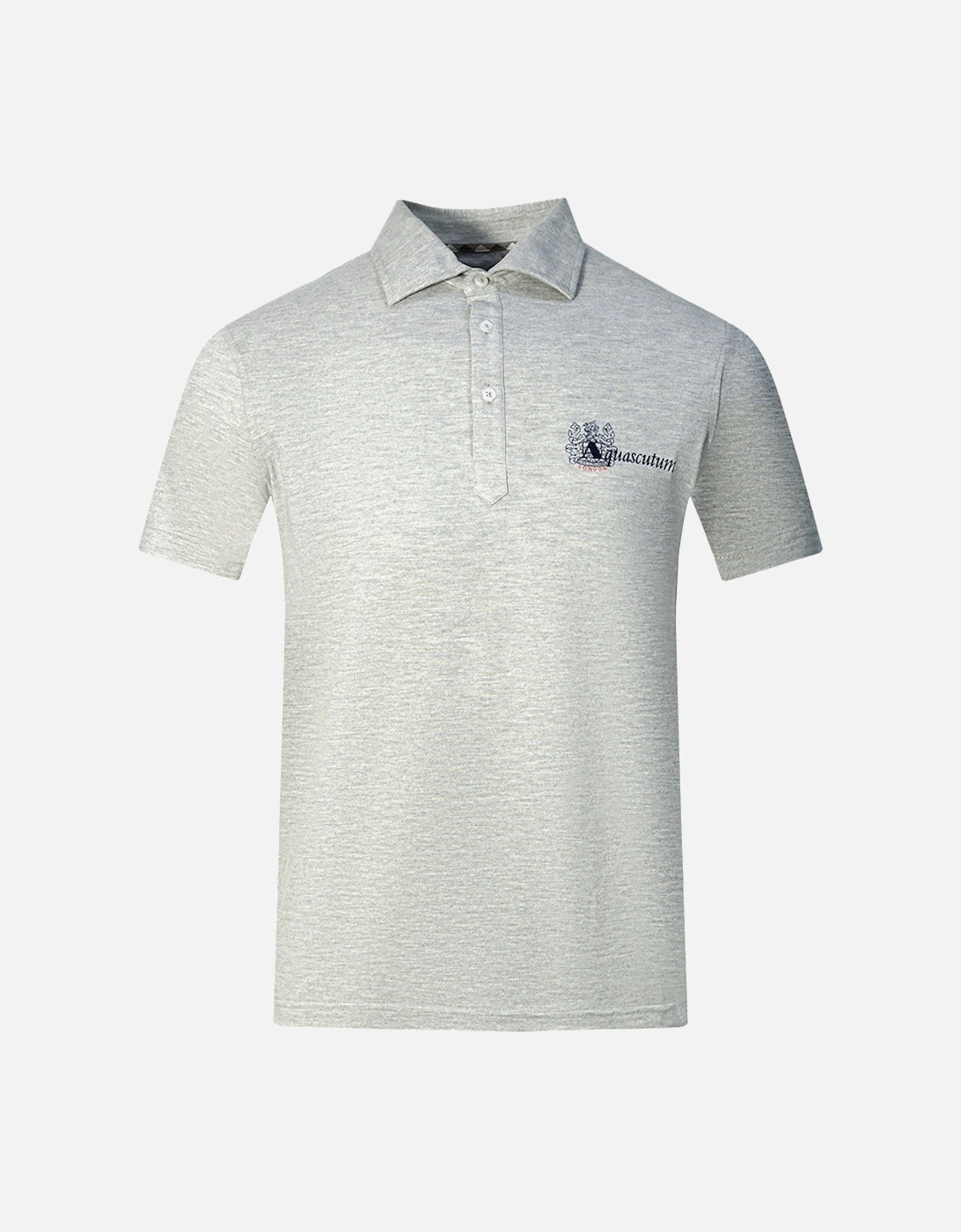 Aldis Brand London Logo Grey Polo Shirt, 3 of 2
