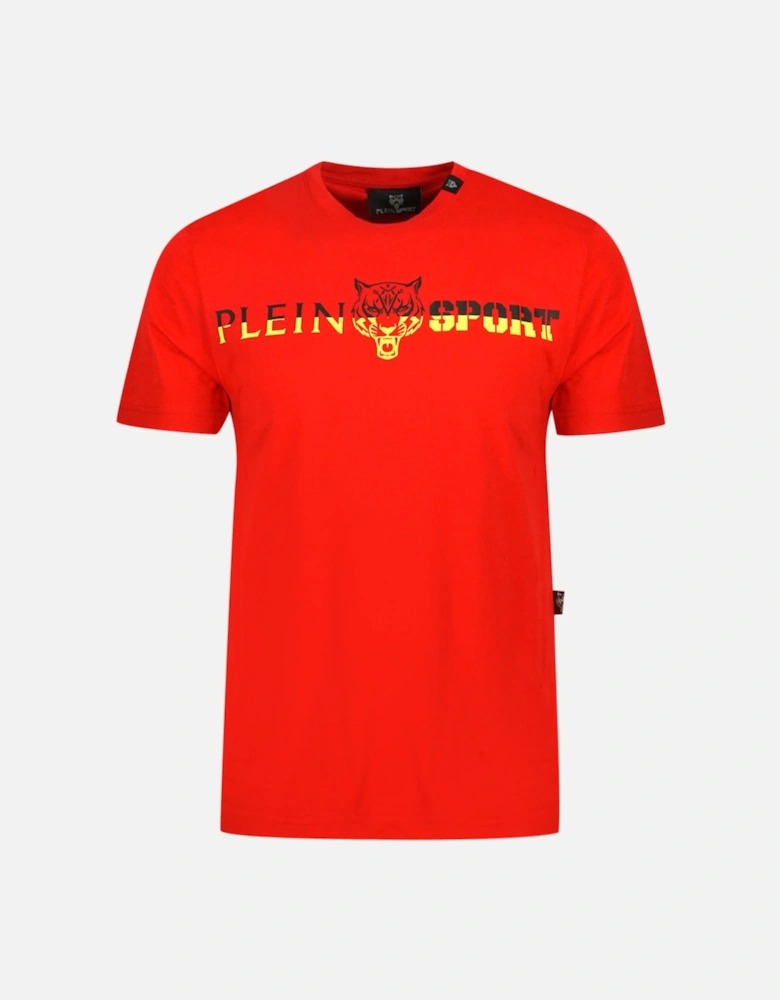 Plein Sport Bold Split Logo Red T-Shirt