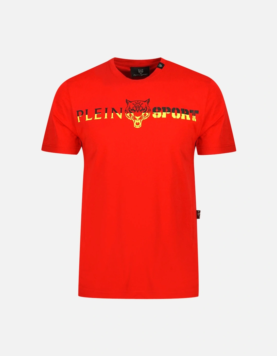 Plein Sport Bold Split Logo Red T-Shirt, 3 of 2