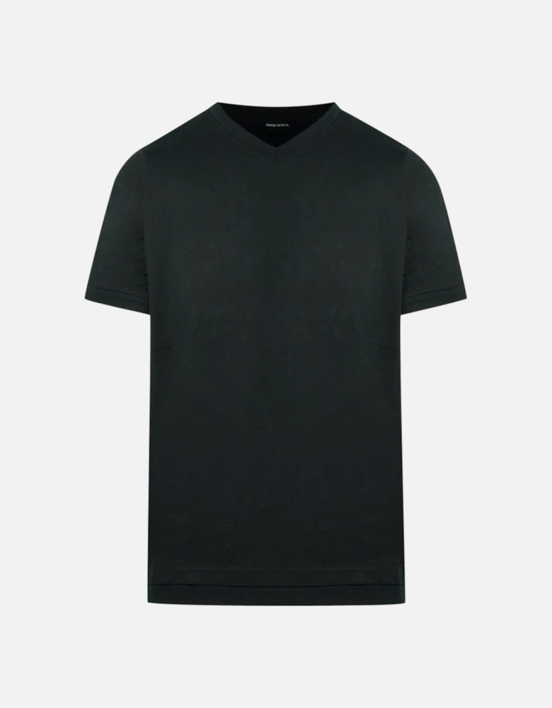 T-Cherubik-New Black V-Neck T-Shirt