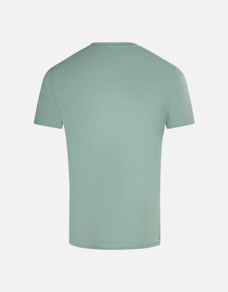 Brand Embossed Logo Green T-Shirt