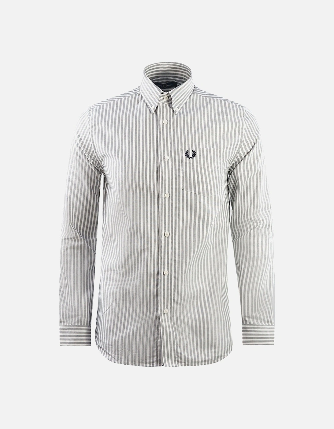 Casual Striped Navy Blue Oxford Shirt, 3 of 2