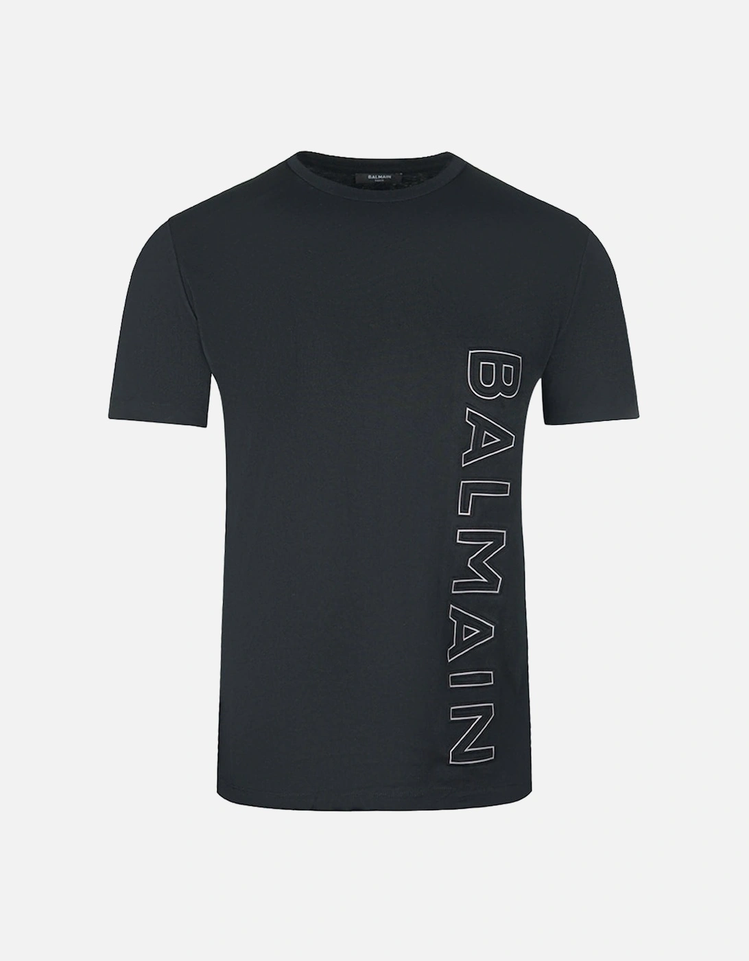 Brand Embossed Logo Black T-Shirt, 4 of 3