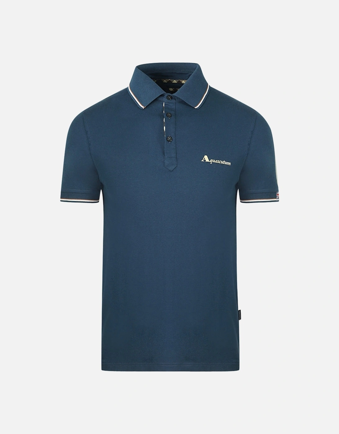 Brand Logo Blue Polo Shirt, 3 of 2