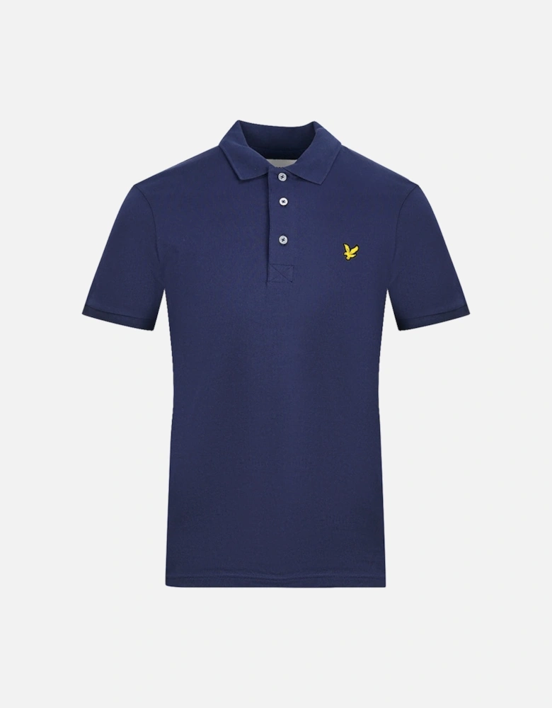 Lyle & Scott Navy Blue Plain Polo Shirt