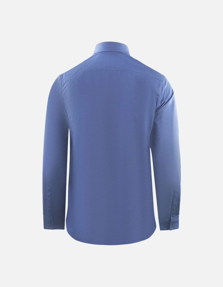 Brushed Oxford Carbon Blue Casual Shirt