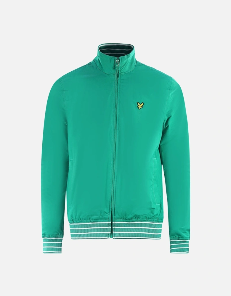 Lyle & Scott Tipped Funnel Neck Aqua Salt Jacket