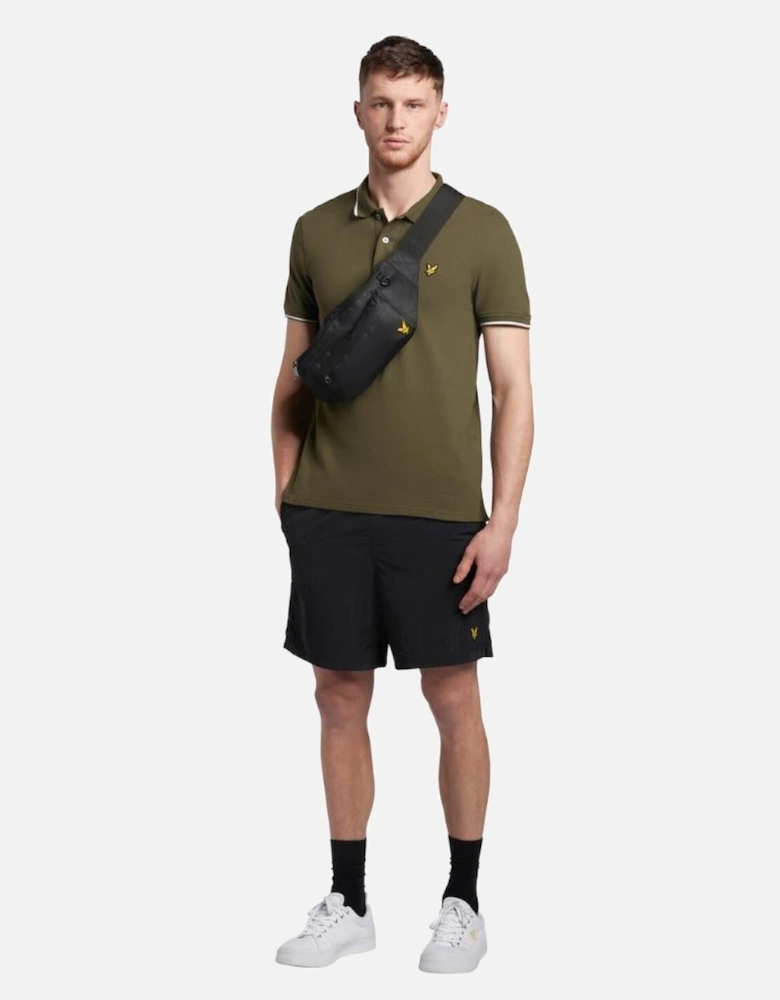 Lyle & Scott Tipped Olive Polo Shirt