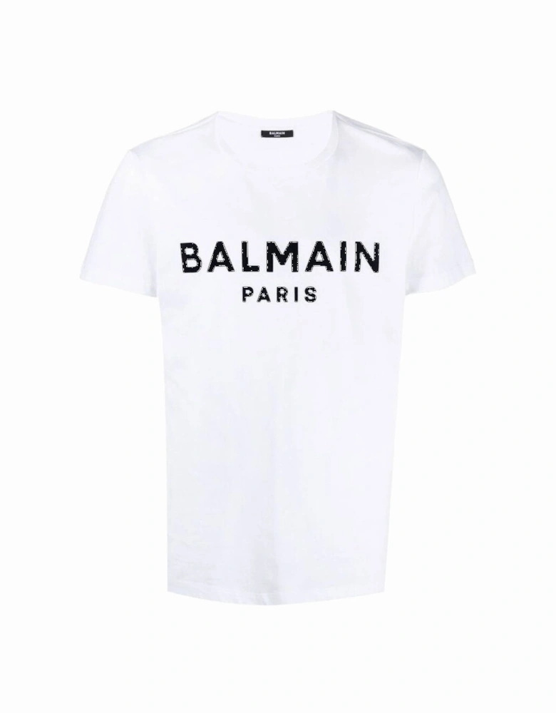 Paris Bold Branded Logo White T-Shirt