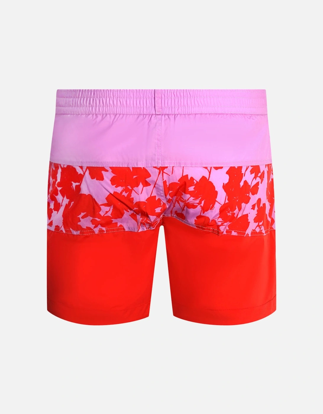 Floral Design Pink Swim Shorts