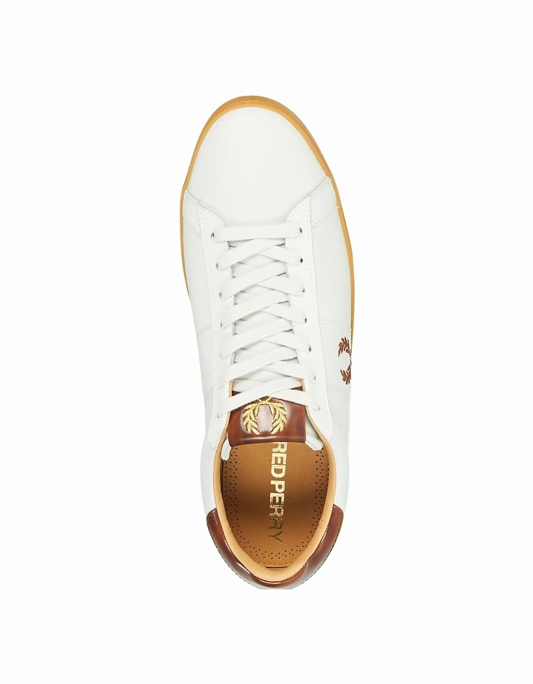 Spencer Leather B1226 254 White Trainers