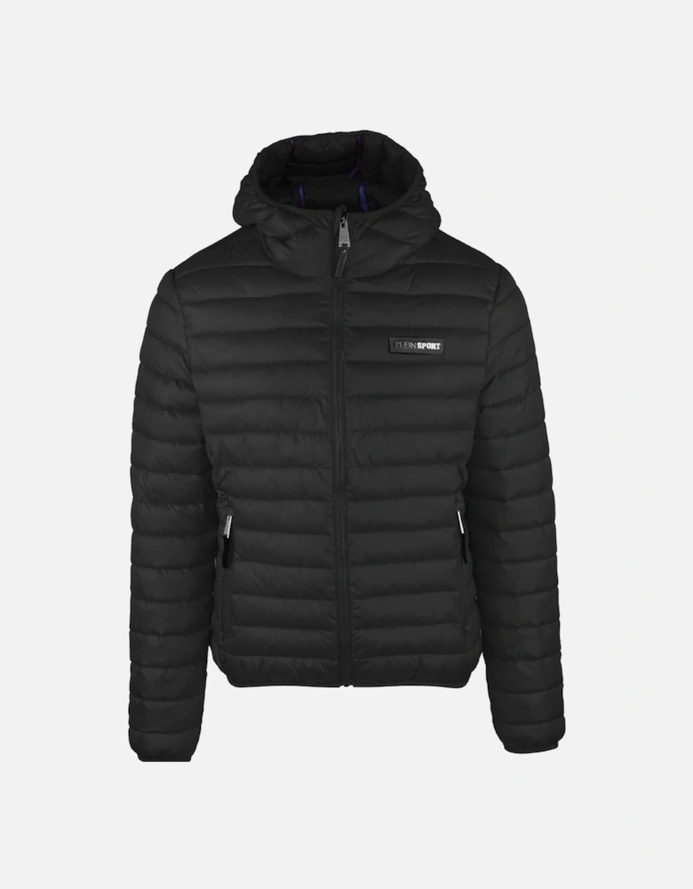 Plein Sport Padded Circle Logo Black Jacket