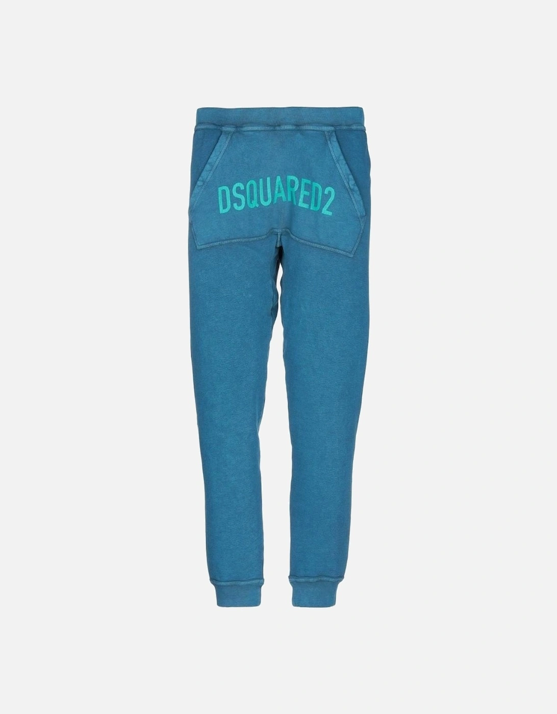 Logo Kangaroo Pocket Blue Sweatpants, 3 of 2