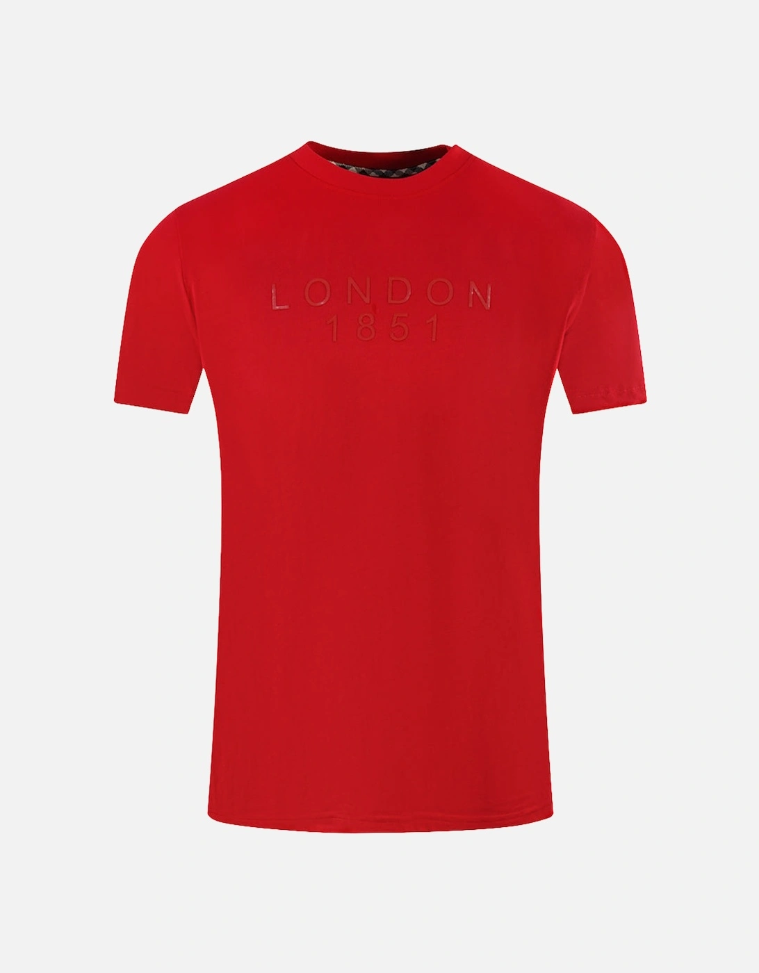 London 1851 Tape Logo Red T-Shirt, 4 of 3