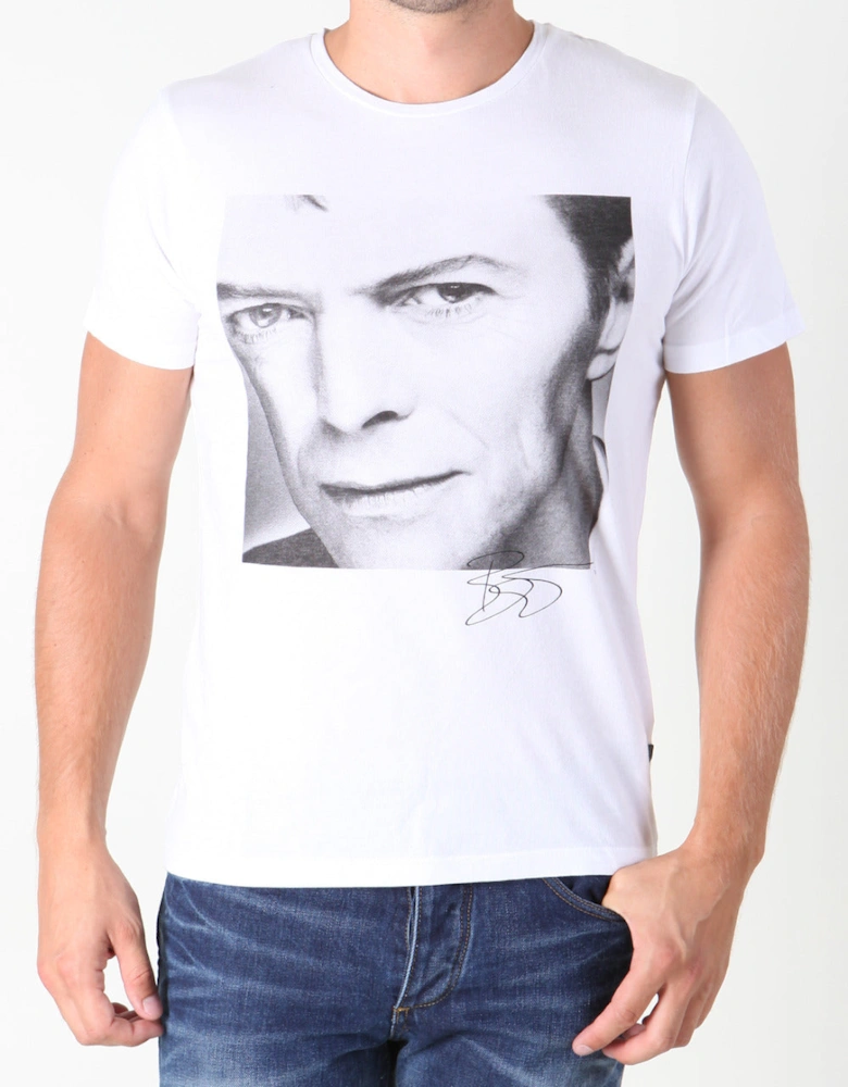 Jack and Jones Premium David Bowie Tee White T-Shirt