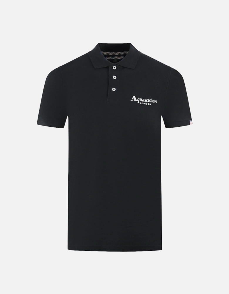 London Classic Black Polo Shirt