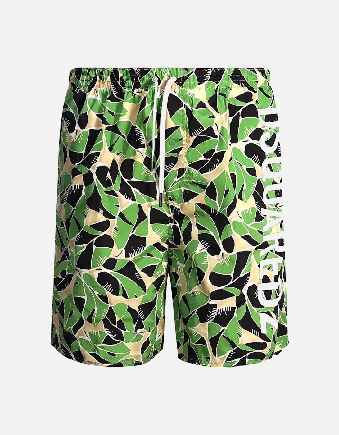 Leaf Design Green Swim Shorts, 3 of 2